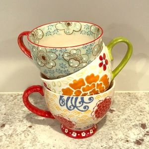 Three Anthropologie Mugs